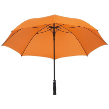 Promotional Windproof Orange Auto Opening Straight Golf Gift Umbrella